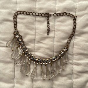 🎉FINAL PRICE 🎉 Gold and Silver Crystal Cascade Necklace